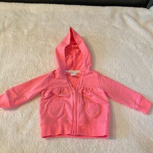 Carter’s Girl Zip Up Hoodie Jacket Size 6M